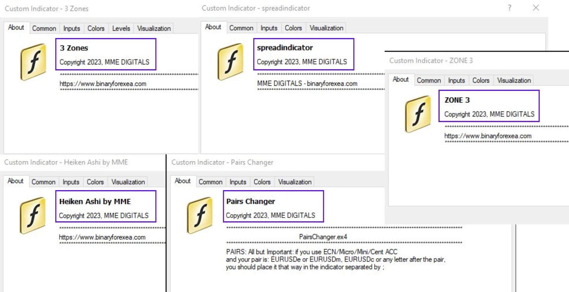 Pair switcher and spread tool of the forex super signal 2023