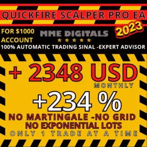 QuickFire Pro Scalping 1000 MEDIUM RISK - EA MT4 Expert Advisor