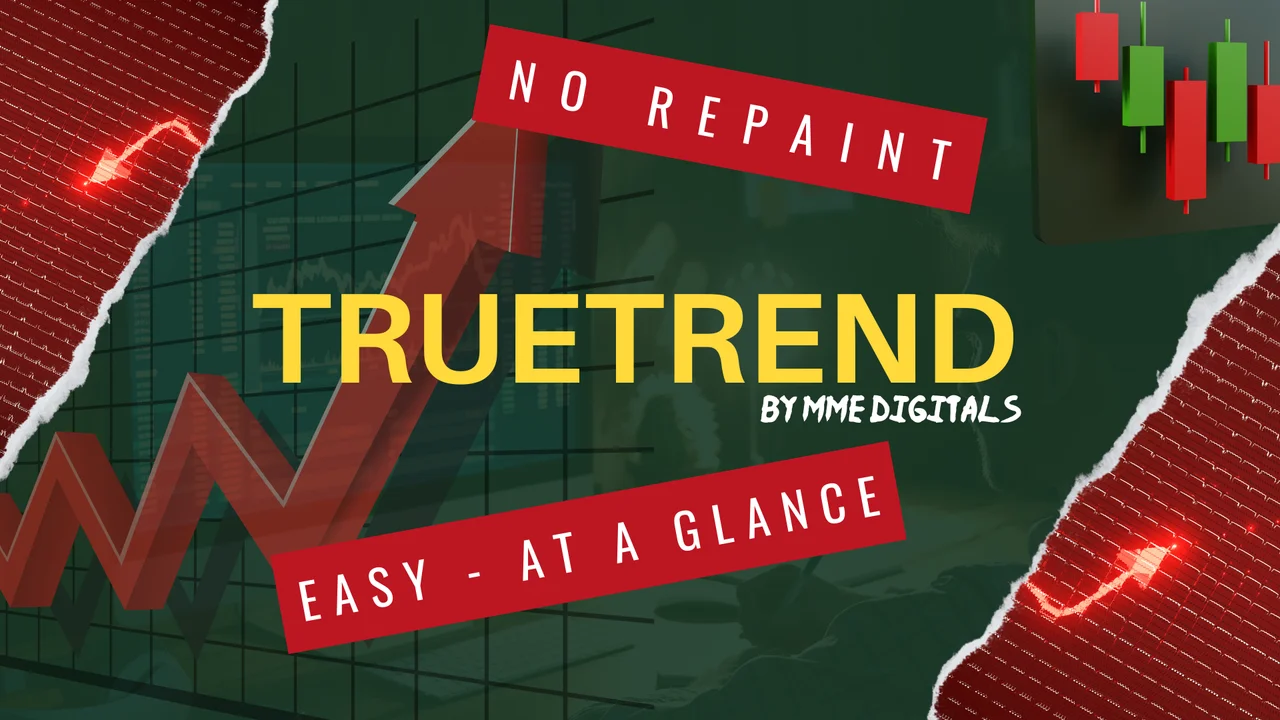 TRUETREND MT4 indicator on a forex chart