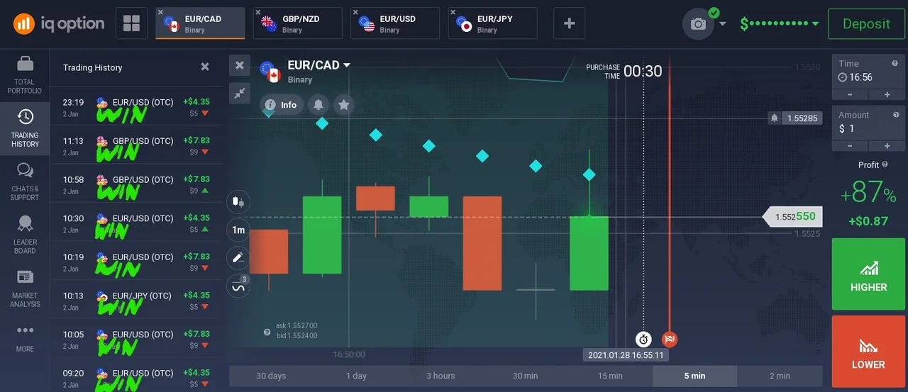 Win x8 screenshot from the broker