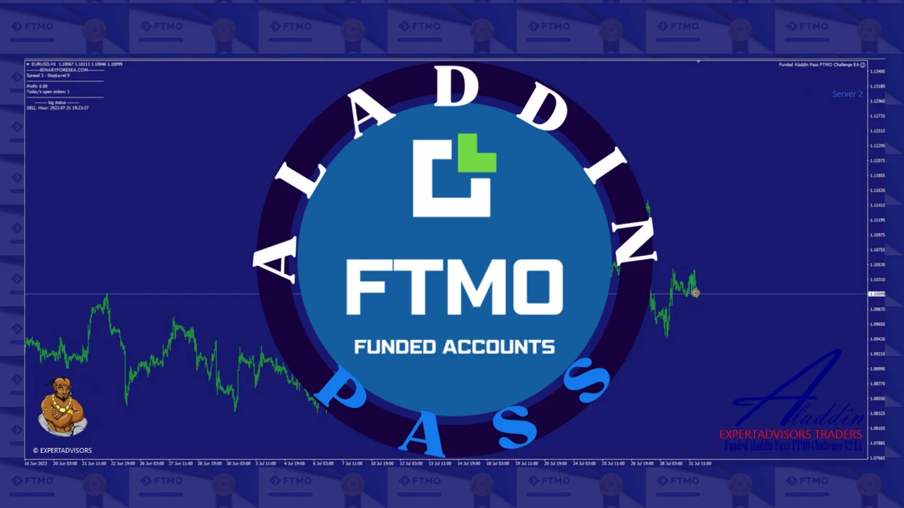 Funded Aladdin V2 FTMO Challenge EA cover for MetaTrader 4