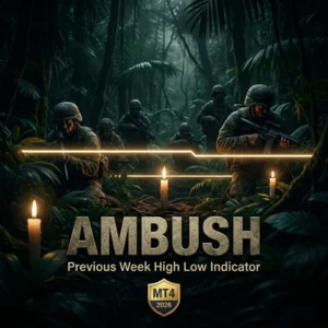 Ambush Previous Week High Low Indicator MT4 - Manual Trading Forex Trading Tool