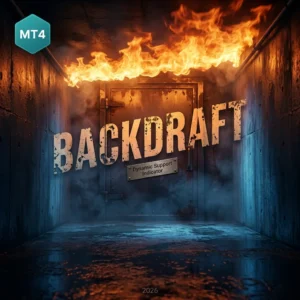 Backdraft dynamic support resistance MT4 indicator cover with a non repainting arrow