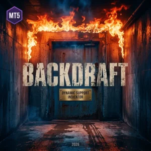 Backdraft dynamic support resistance MT5 indicator cover with a non repainting arrow