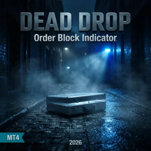 Dead Drop order block MT4 indicator cover with a non repainting arrow