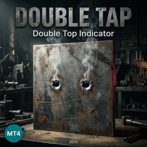 Double Tap double top MT4 indicator cover with a non repainting arrow