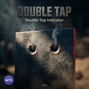 Double Tap double top MT5 indicator cover with a non repainting arrow