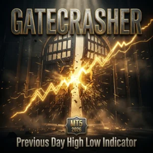 Gatecrasher Previous Day High Low Indicator MT5 - Manual Trading Forex Trading Tool