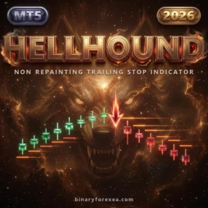 Hellhound Trailing Stop Indicator MT5 - Manual Trading Forex Trading Tool