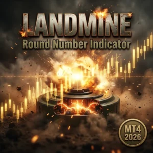 Landmine Round Number Indicator MT4 - Manual Trading Forex Trading Tool