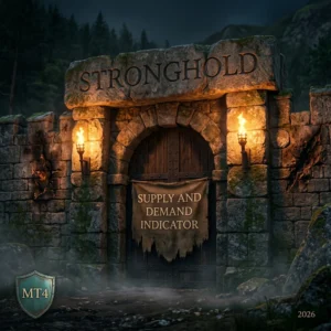Stronghold supply and demand MT4 indicator cover with a non repainting arrow