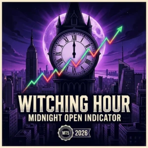 Witching Hour Midnight Open Indicator MT5 - Manual Trading Forex Trading Tool